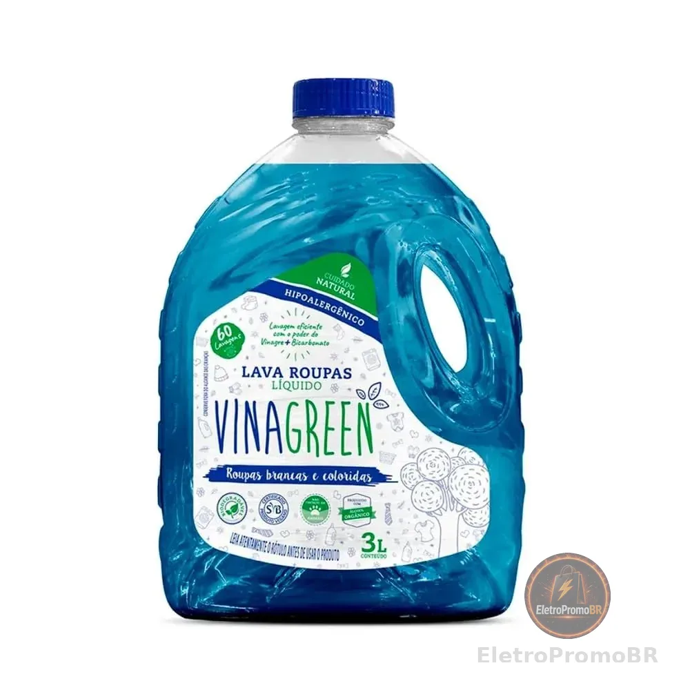 Vinagreen Lava Roupas Liquido 3L Tradicional