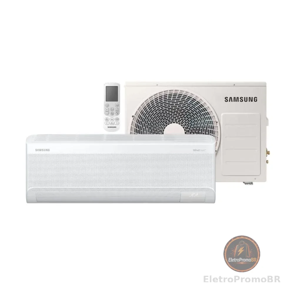Ar Condicionado Split Inverter Samsung WindFree AI Pro 12000 BTUs Quente e Frio 220V AR60H12C1AWNAZ