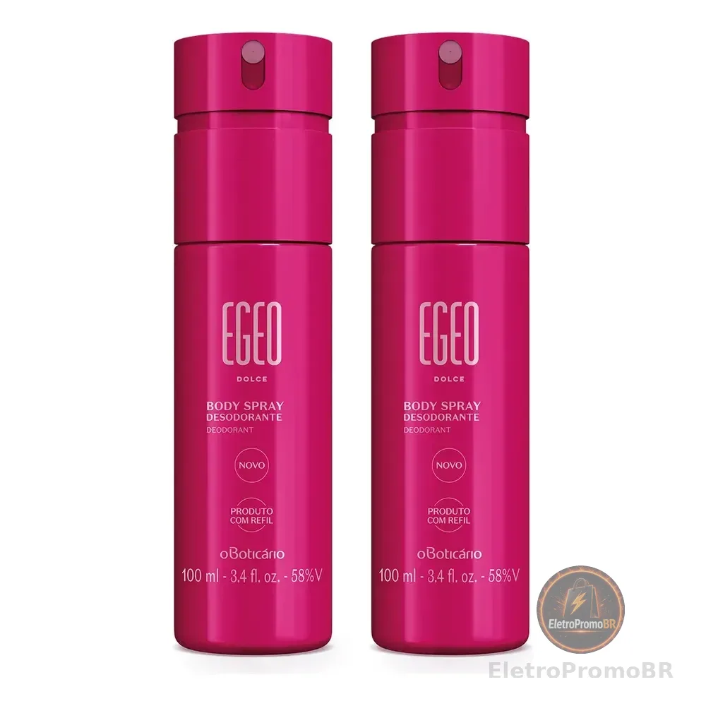 Combo Desodorante Body Spray Egeo Dolce 100ml (2 Unidades)