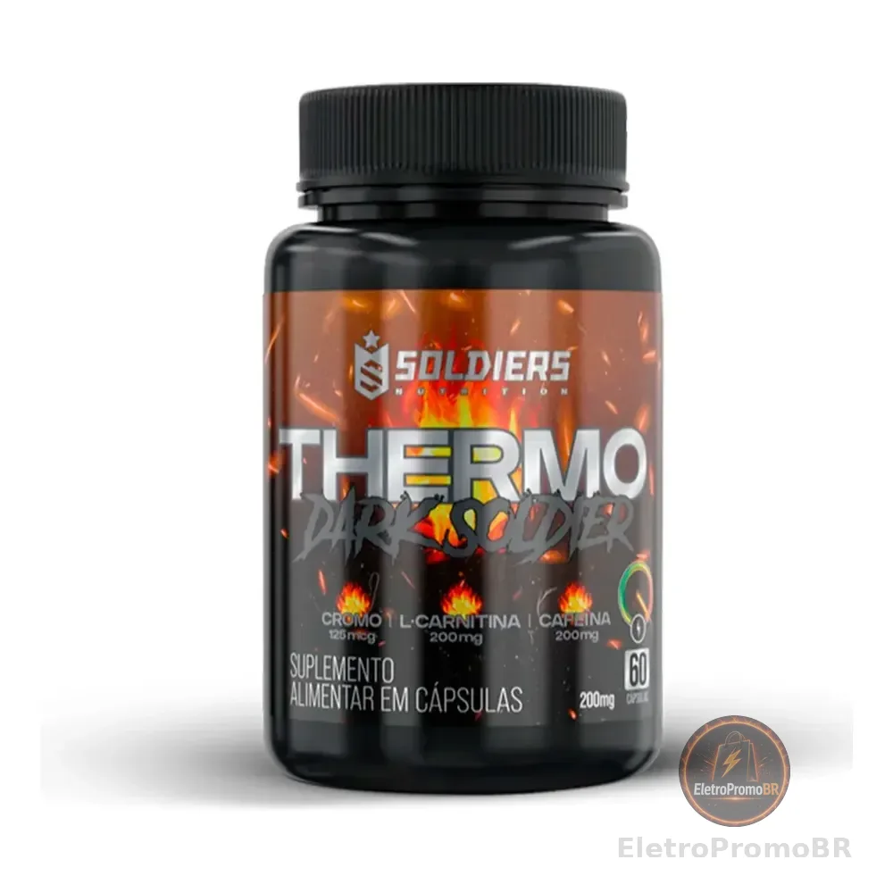 Termogênico Dark Cafeina 100% Importado Soldiers Nutrition Energia Rendimento Definição Sem Sabor
