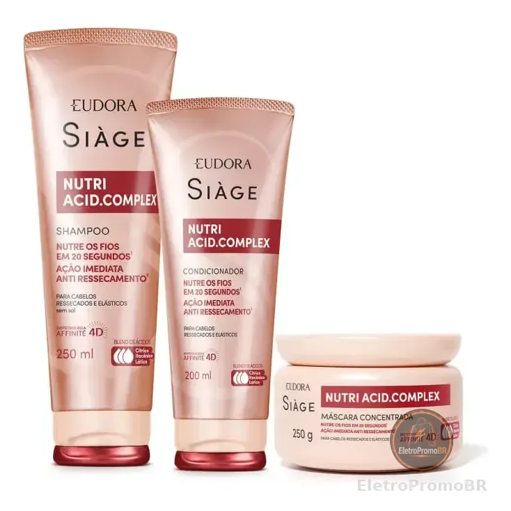 Siàge Nutri Acid.complex Shampoo + Condicionador + Máscara