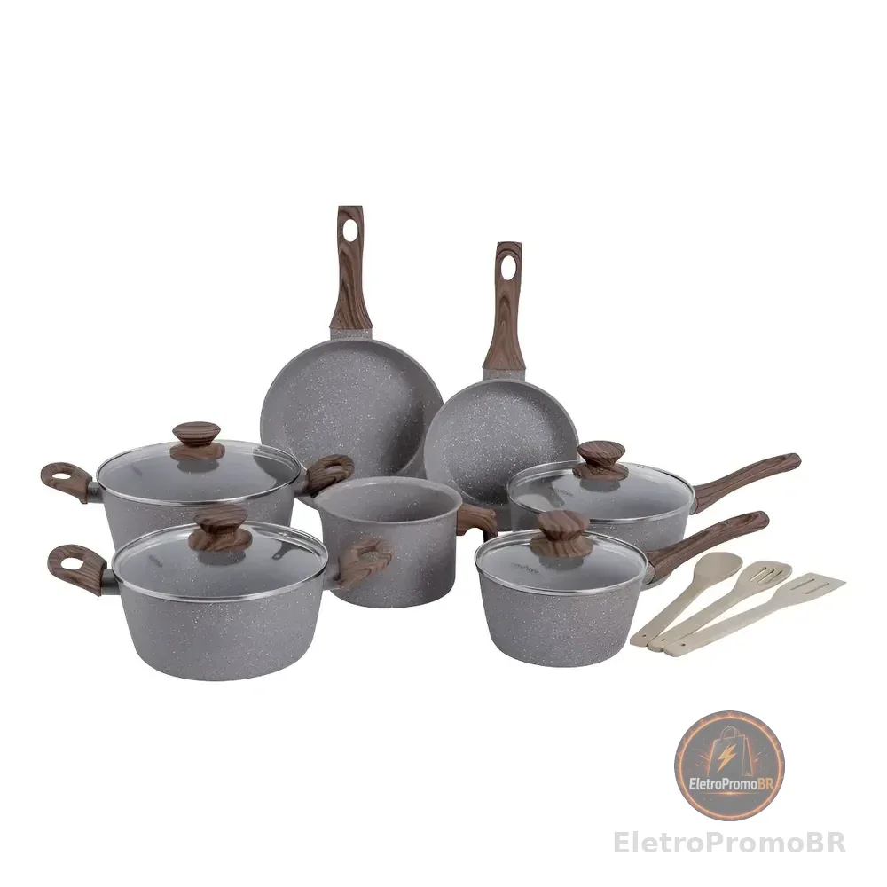 Conjunto De Panelas Indução Style Cook 10 Peças Grafito - Mimo Style
