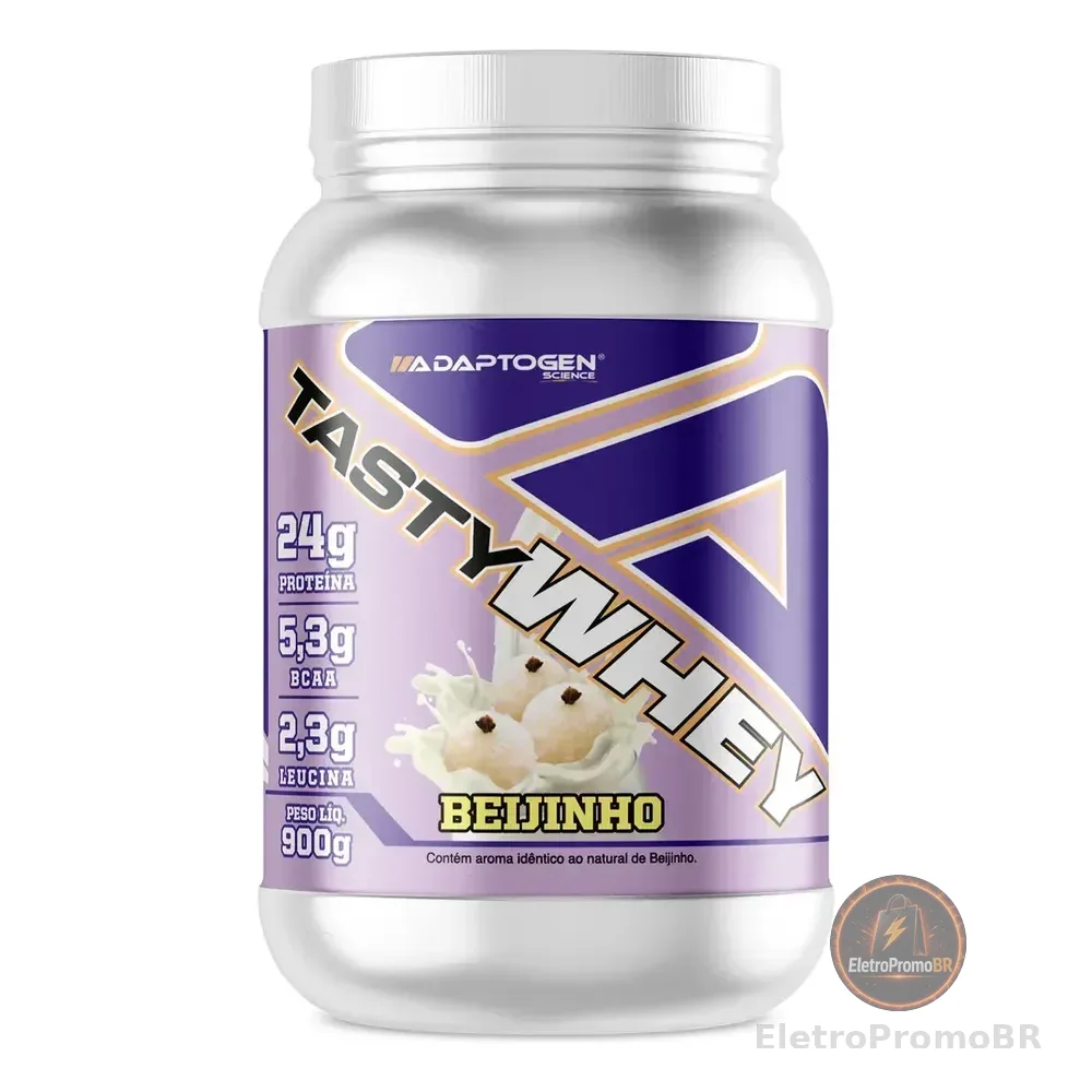 Tasty Whey Gourmet 900g - Adaptogen Science Em Pó Sabor Beijinho