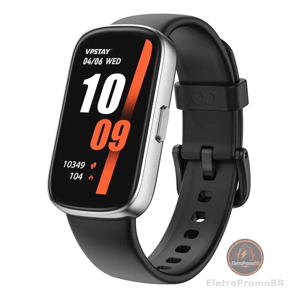 Relógio Inteligente Smart Band Sports E À Prova De Água Caixa Preto