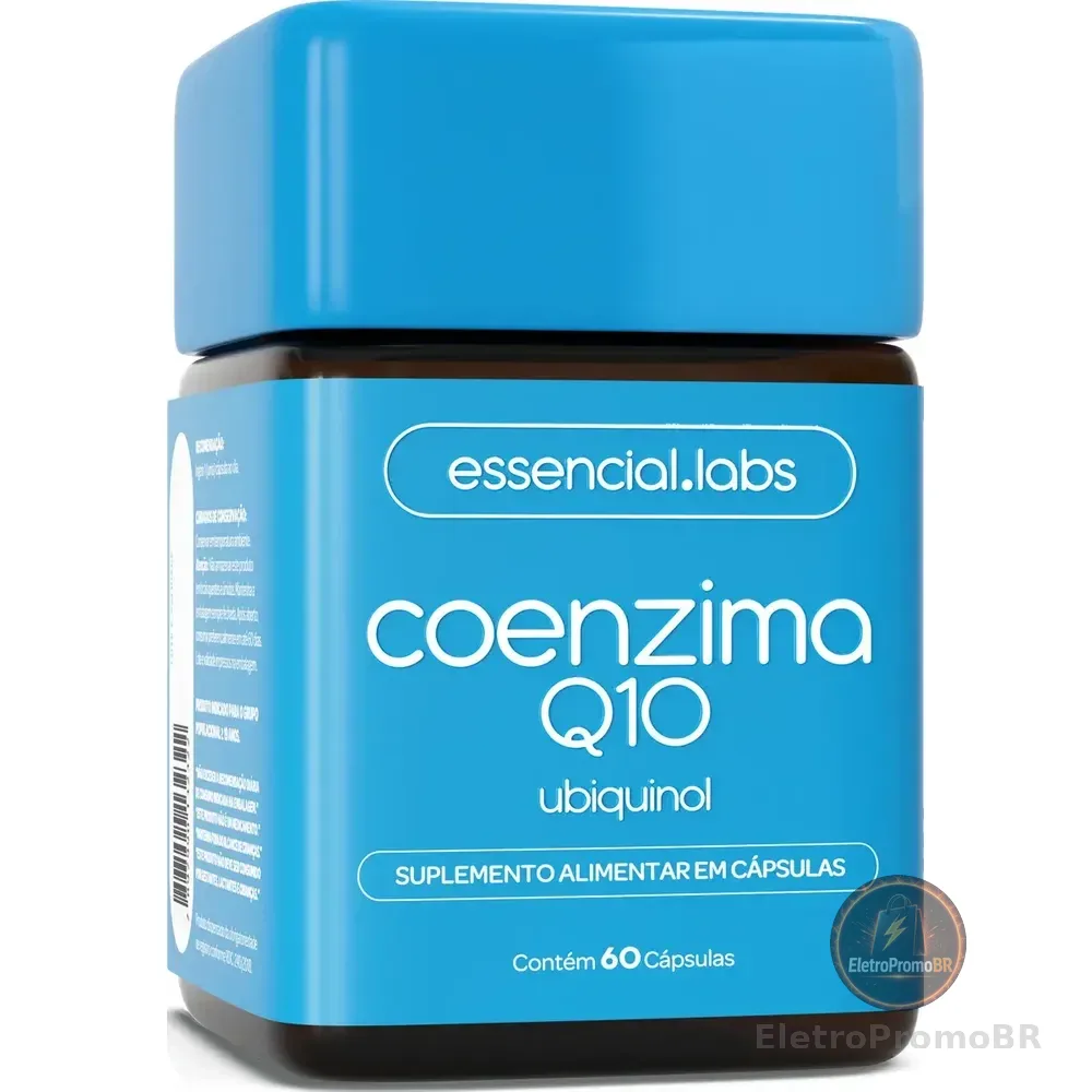 Coenzima Q10 Ubiquinol 100mg Por Cápsula - 60 Cápsulas - Fórmula Concentrada Com Matéria-prima Importada Sem Sabor