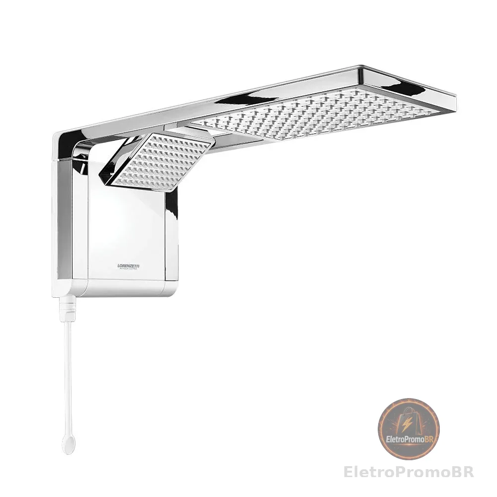 Chuveiro Acqua Duo Branco e Cromo 7800W 220v Lorenzetti