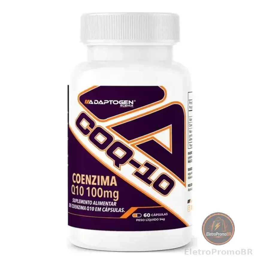 Coenzima Q10 Pote C/60 Cápsulas Adaptogen Sabor Sem Sabor