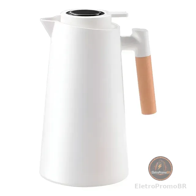 Garrafa De Cafe Térmica Vacuum Jug Com Termômetro Digital 1l