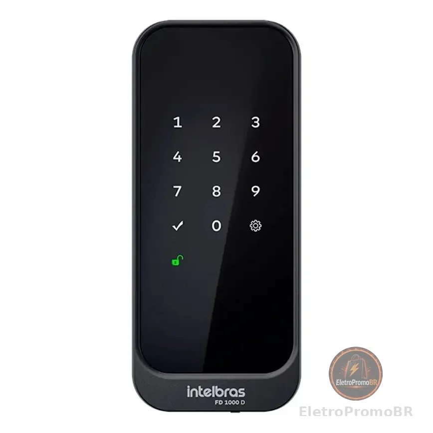 Fechadura Digital De Sobrepor Fd 1000 D Preta Intelbras Preto