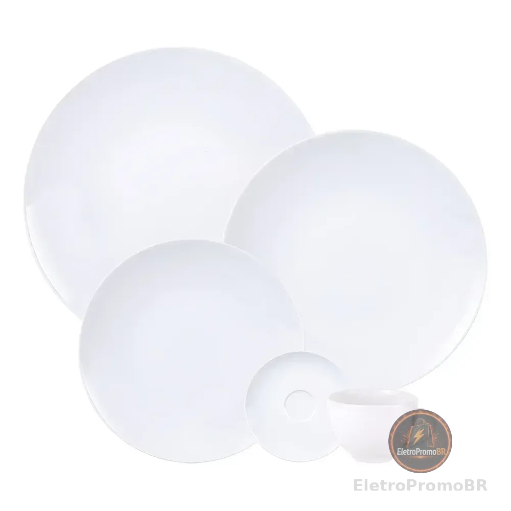 Aparelho De Jantar Flávia Em Porcelana 20 Peças Tramontina