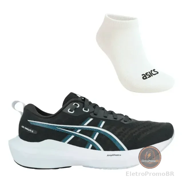 Kit Tênis De Corrida Feminino Asics Gel-shogun 8 E Meia