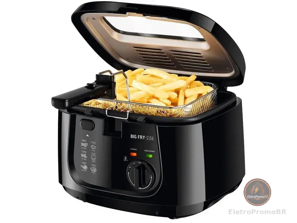 Fritadeira Elétrica com Óleo Mondial Big Fry FT-07 - 110V - AliExpress 6