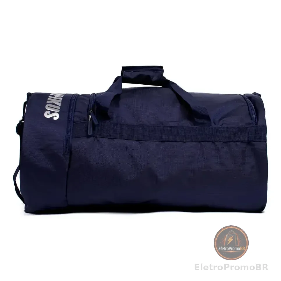 Bolsa Olympikus Gym Bag Compartimentos Azul Marinho Azul-marinho Lisa