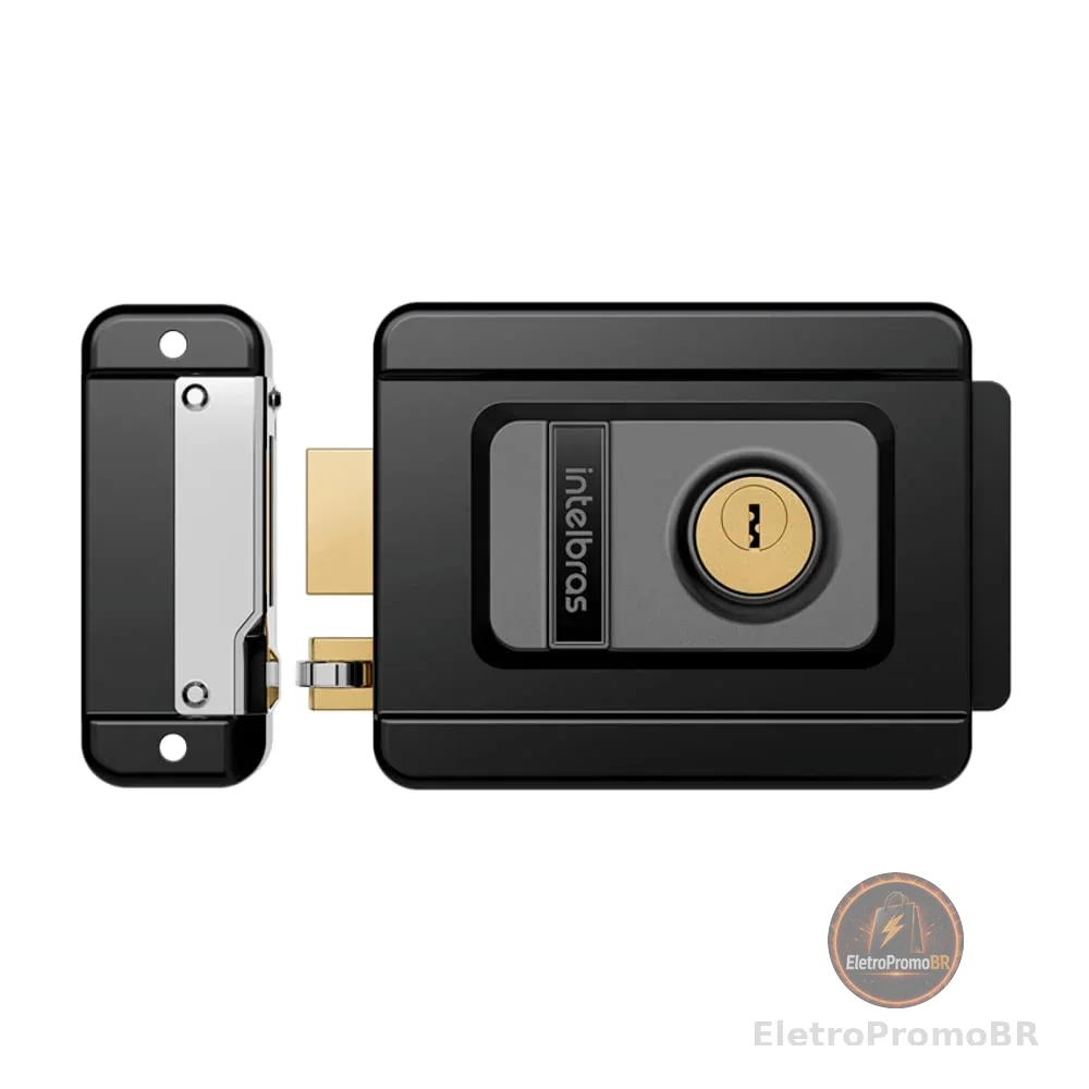 Fechadura Elétrica de Sobrepor FX 1500 Preto Intelbras