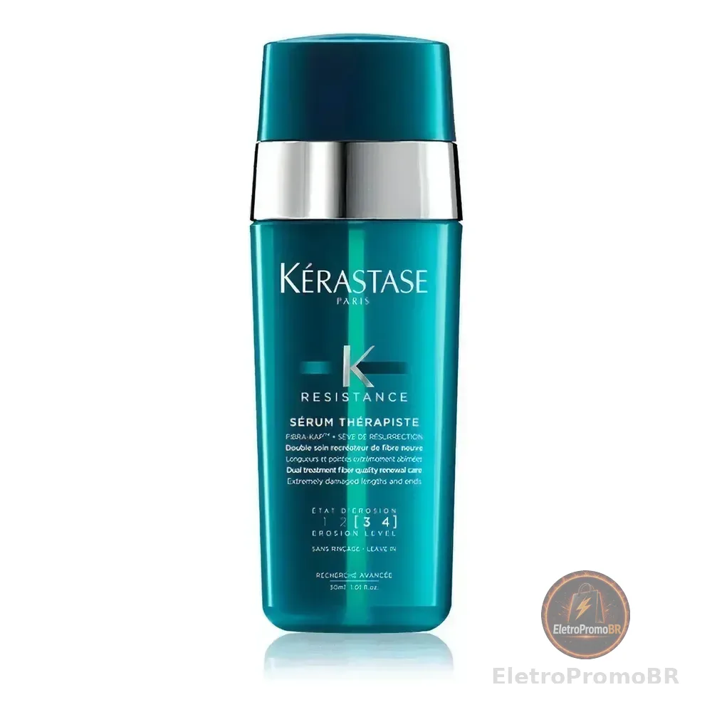 Sérum Capilar Reparador Para Cabelos Danificados E Pontas Duplas Com Proteção Térmica Até 230°c E Sève De Résurrection Kérastase Résistance Thérapiste 30ml