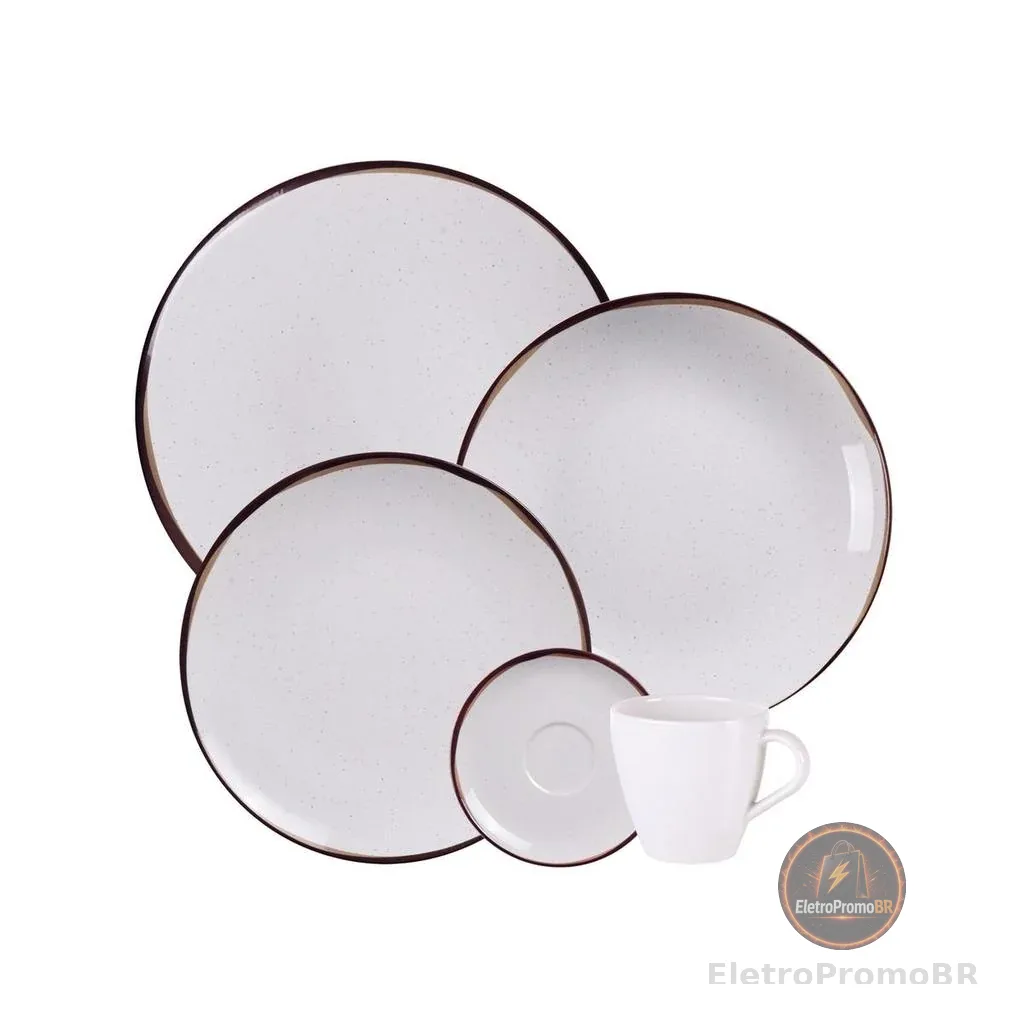 Jogo de Jantar Canyon Porcelana Decorada 20 Peças Tramontina