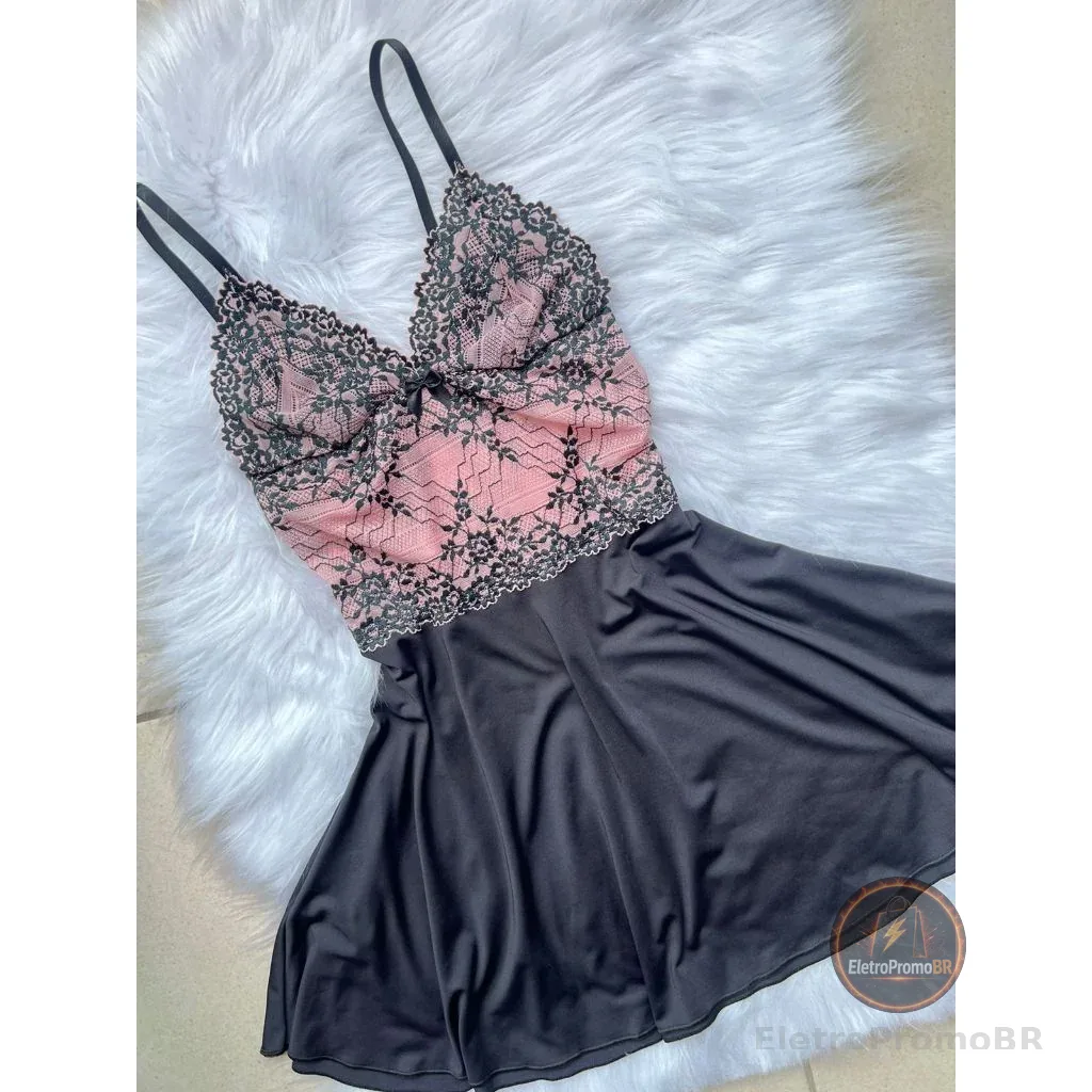 Mit Lingerie Vestido Feminino De Dormir Camisola Sensual De Renda Sem Bojo