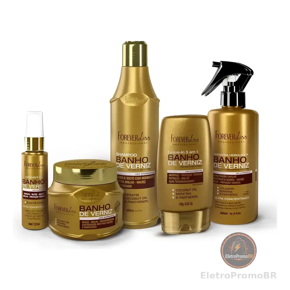 Kit Banho De Verniz Completo Forever Liss