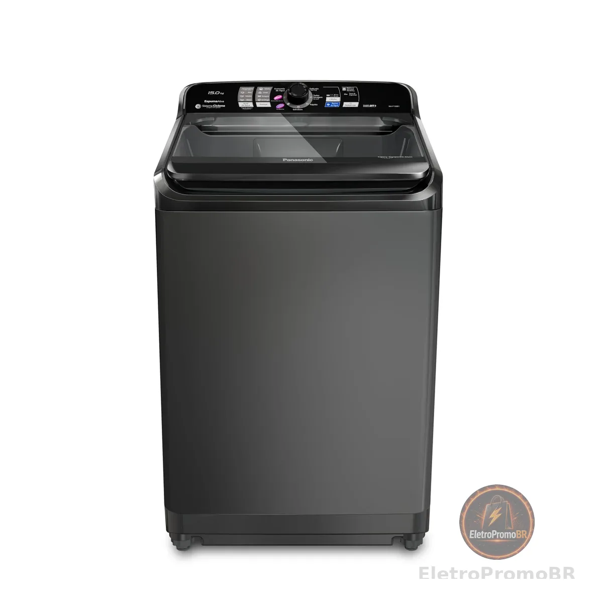 Máquina de Lavar Panasonic 15kg Titânio 220v NA-F150B1T