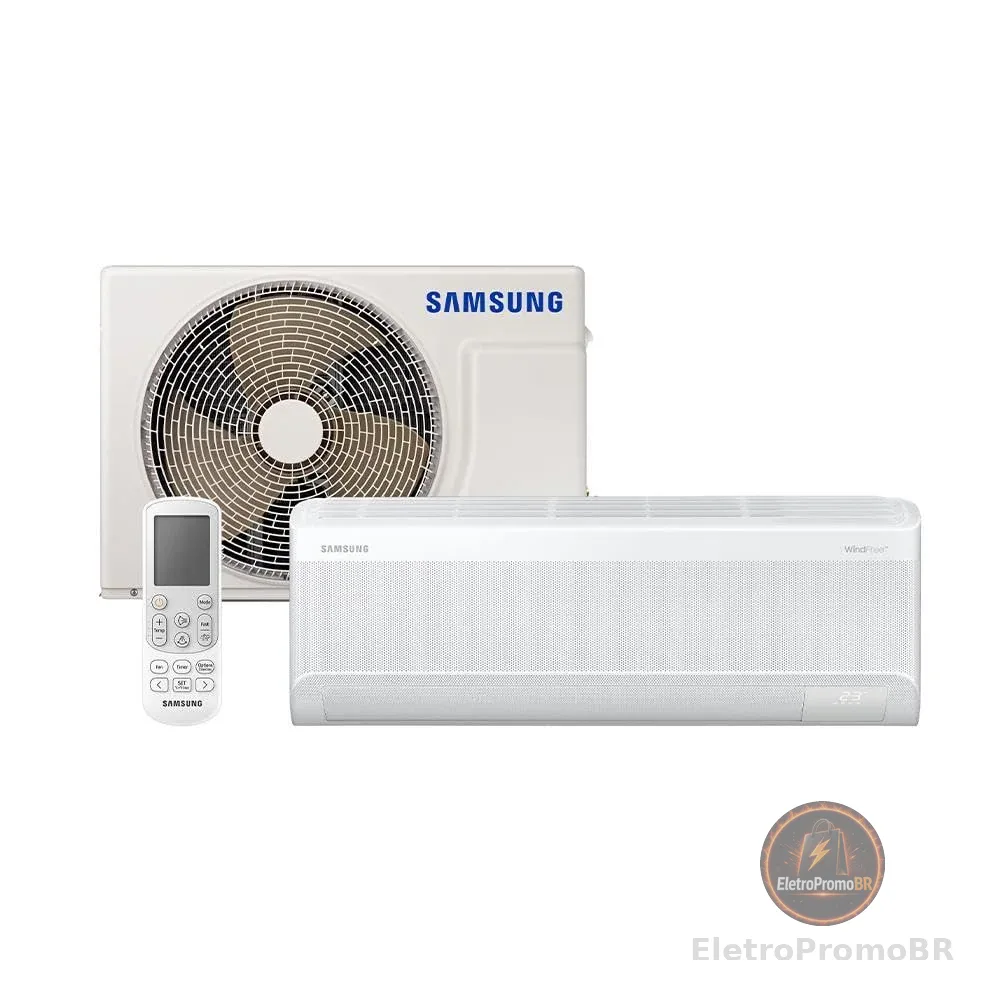 Samsung Ar Condicionado Split Inverter Samsung WindFree AI 18000 BTU/h Frio AR60F18D1AWNAZ - 220 Volts