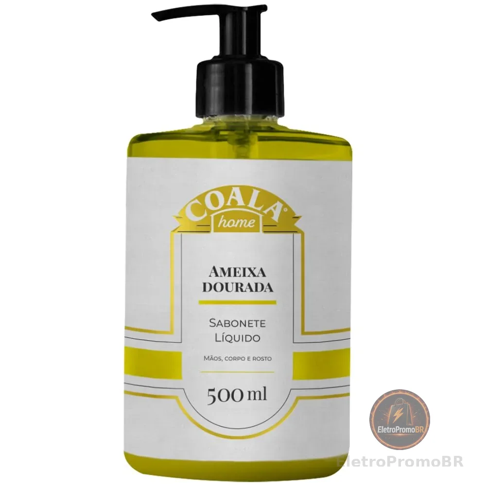 Coala Sabonete Liquido Maos e Corpo Limpa Hidrata Perfuma 500ml Ameixa Dourada