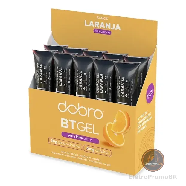 Dobro Bt Gel De Carboidrato - 10 Unidades De 30 Gramas Cada Sabor Beterraba Com Laranja