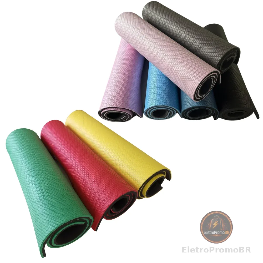 Tapete Colchonete (Yoga, Pilates, Fitness, Ginástica) 1m x 50cm x 10mm.