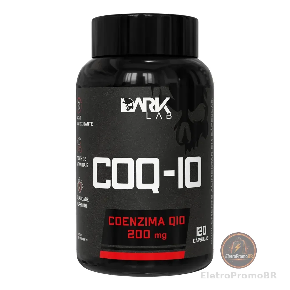 Coenzima Q10 200mg Por Porção 120 Cápsulas Dark Lab Sem Sabor