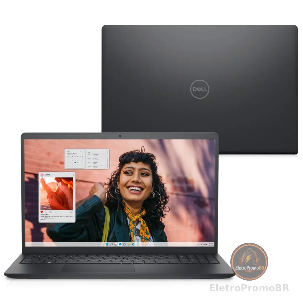 Notebook Dell Inspiron 15 3530, 15.6" Full HD (1920x1080), Intel Core i5‑1334U, 8 GB RAM, 512 GB SSD, Windows 11 Home, Preto