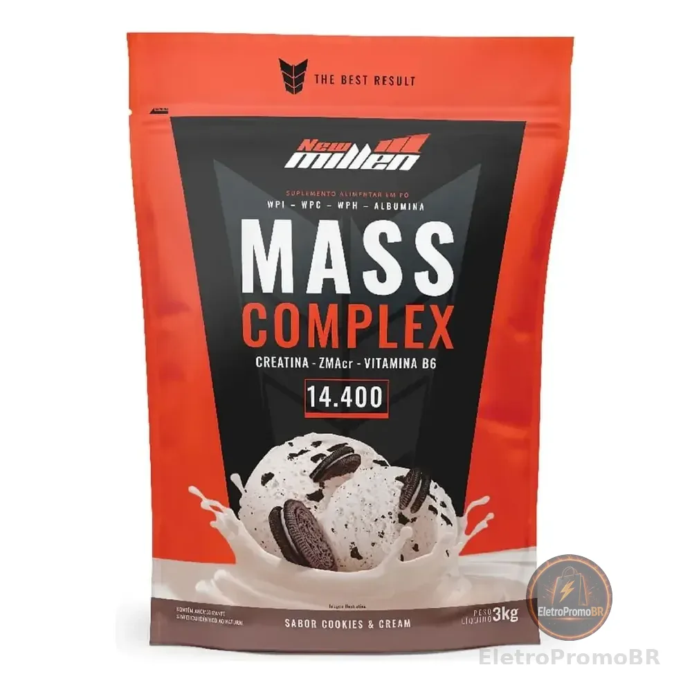 New Millen - Mass Complex 14.400 3kg - Cookies Biscoitos