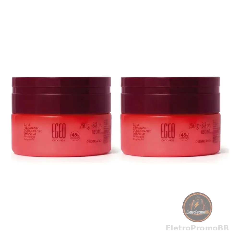 Combo Suflê Hidratante Desodorante Corporal Egeo High 250g (