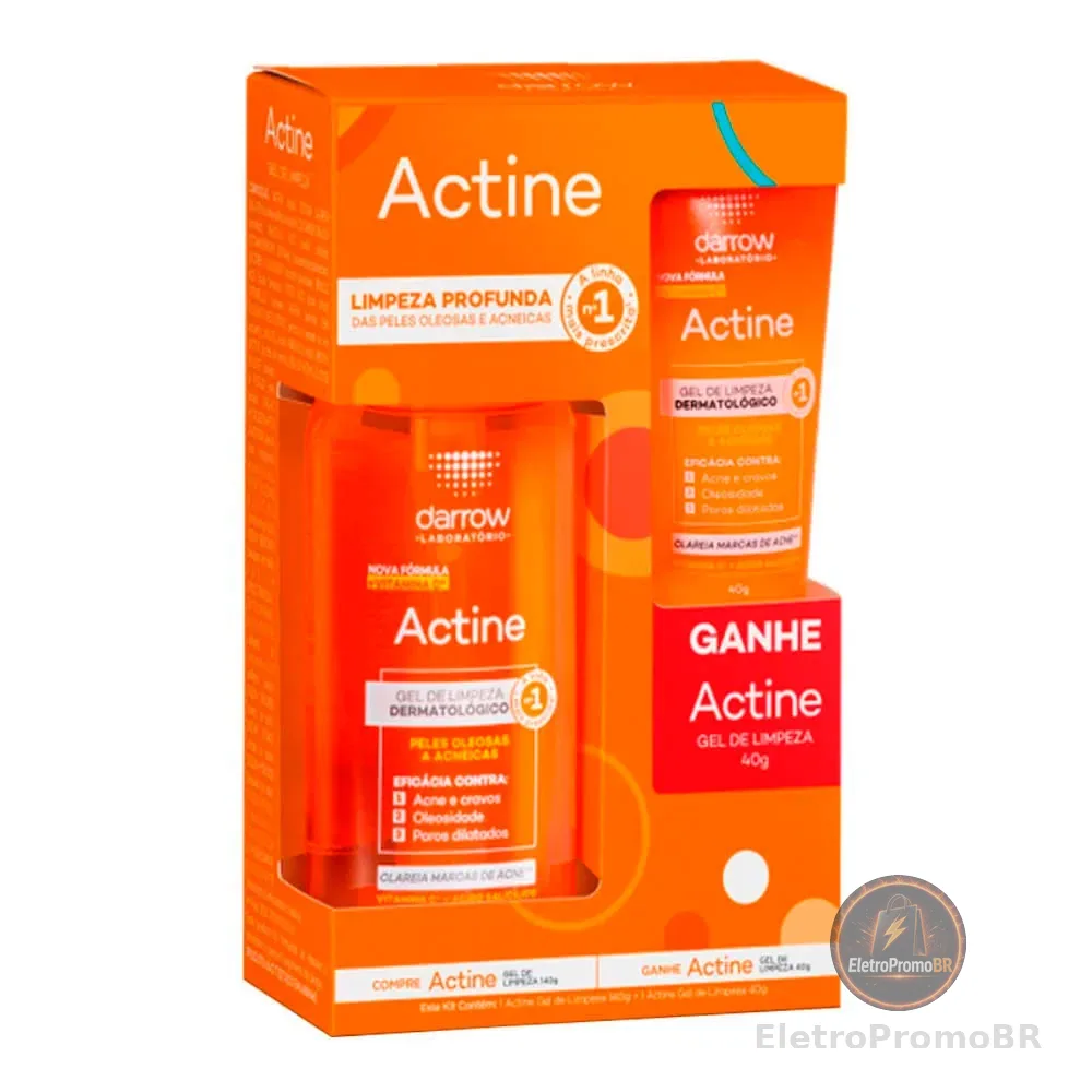 Kit Actine Darrow Gel de Limpeza 140g e Ganhe Gel de Limpeza 40g