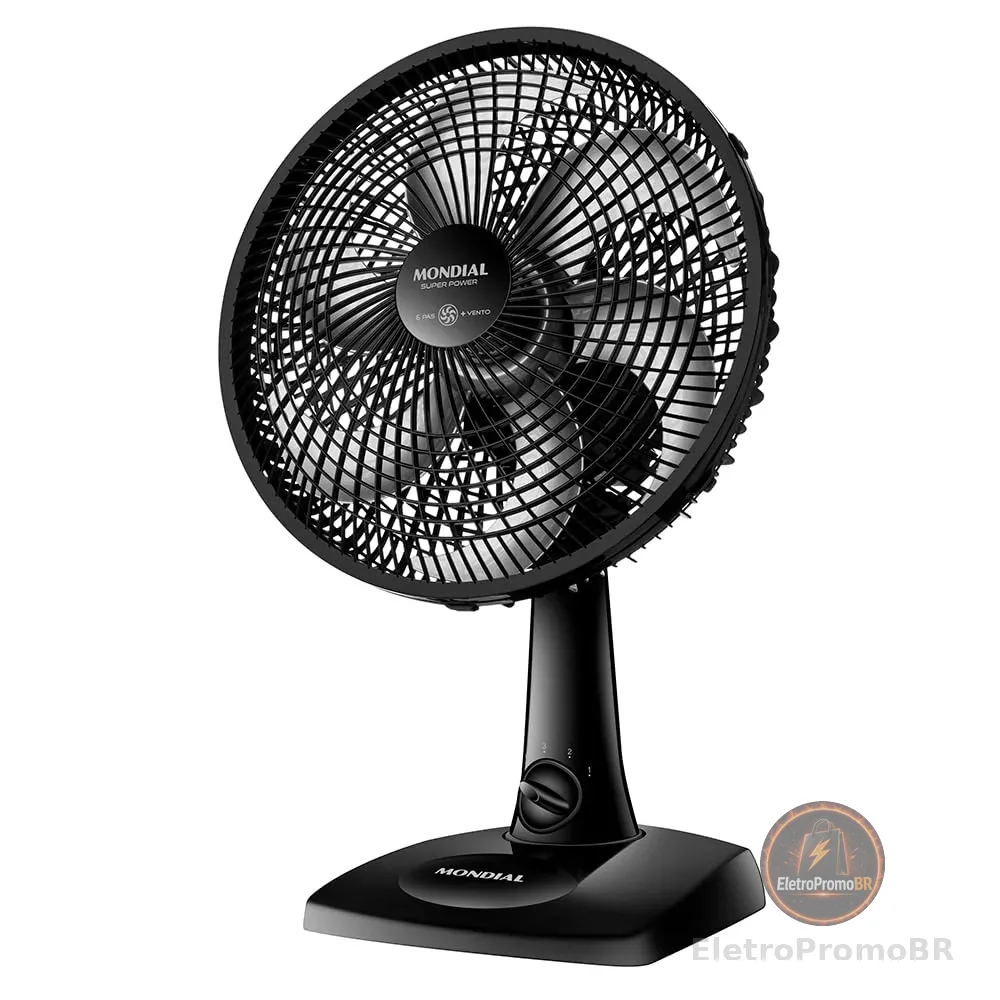 MONDIAL Ventilador de Mesa 30cm Super Power, Preto, 60W, 220V - VSP-30-B