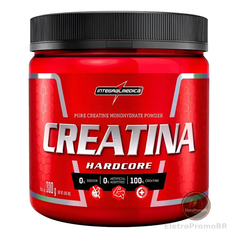 Creatina Hardcore 300g Integralmédica - Creatina Pura Neutro