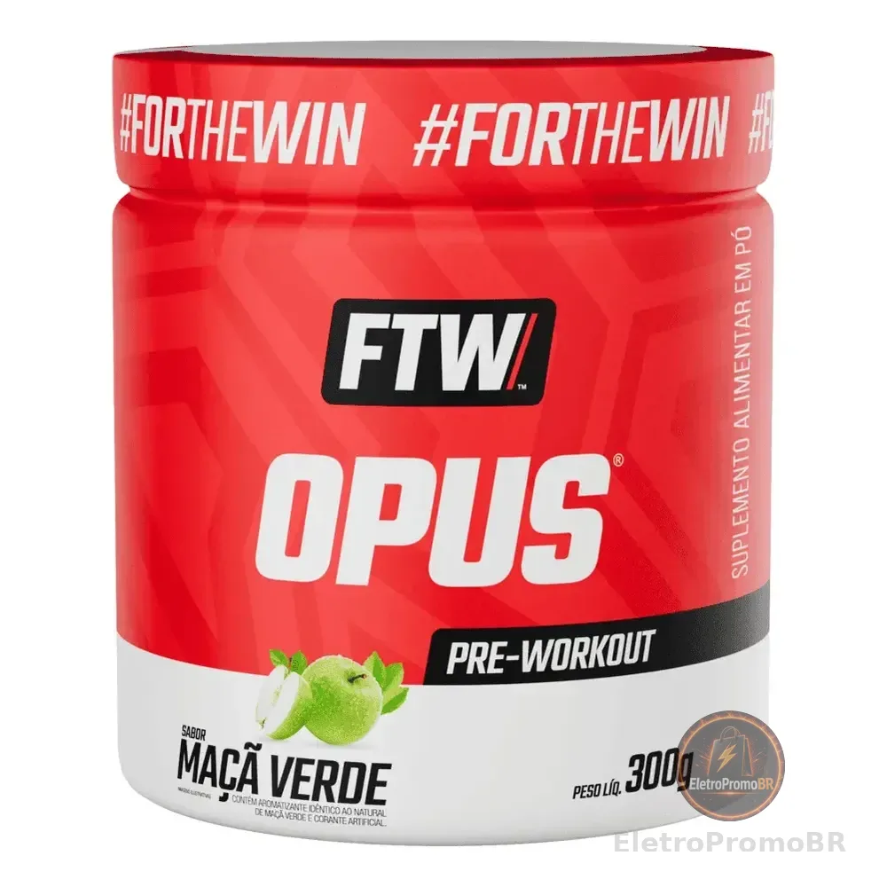 Opus Pré-workout 300g Sabor Maça Verde - Ftw Maçã Verde
