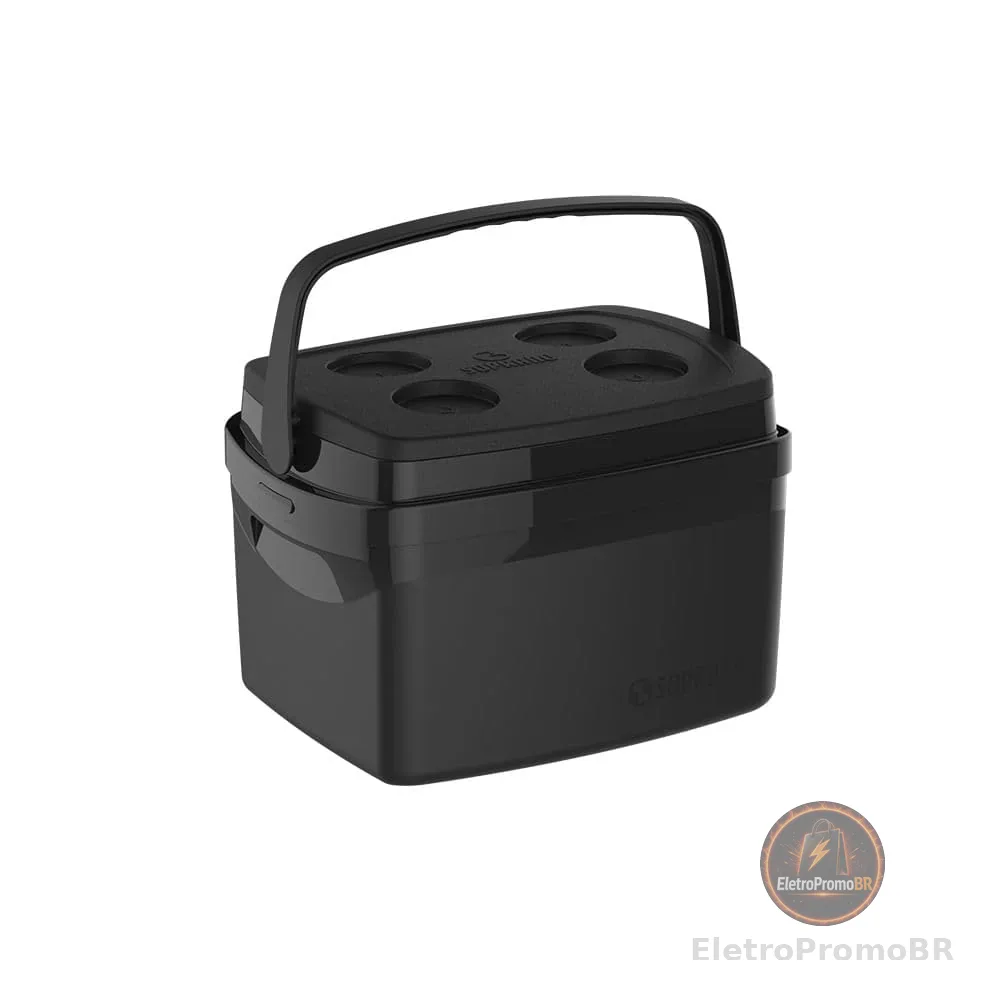 Caixa Térmica Tropical 12L, Soprano, 5055, Preto, Médio