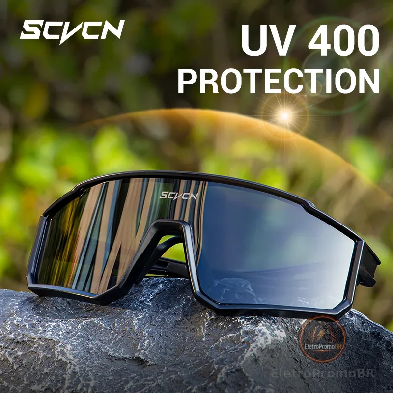 SCVCN UV400 Óculos De Sol Para Ciclismo Esportivos Homens E Mulheres MTB Bicicleta Presente