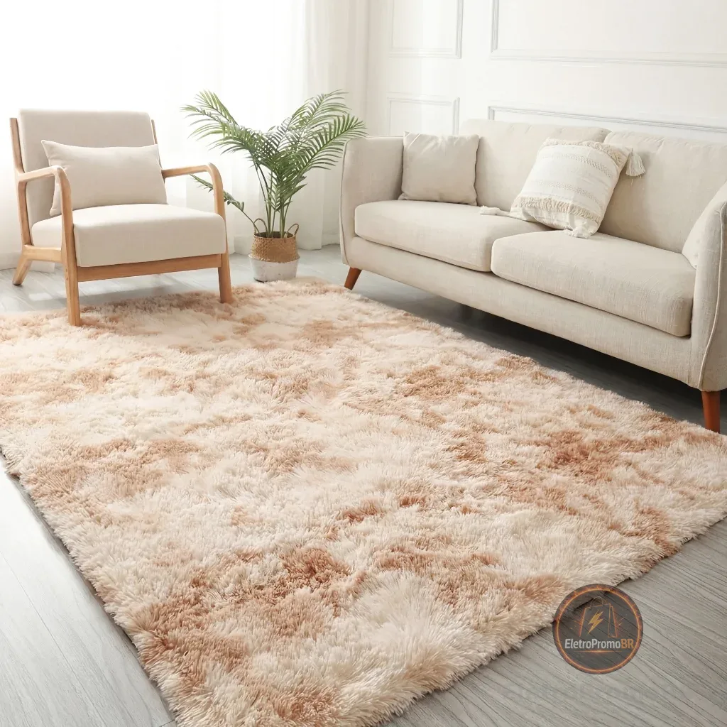 Tapete Sala 2,00x1,50 Peludo 4 Cm De Altura Shaggy Promoção