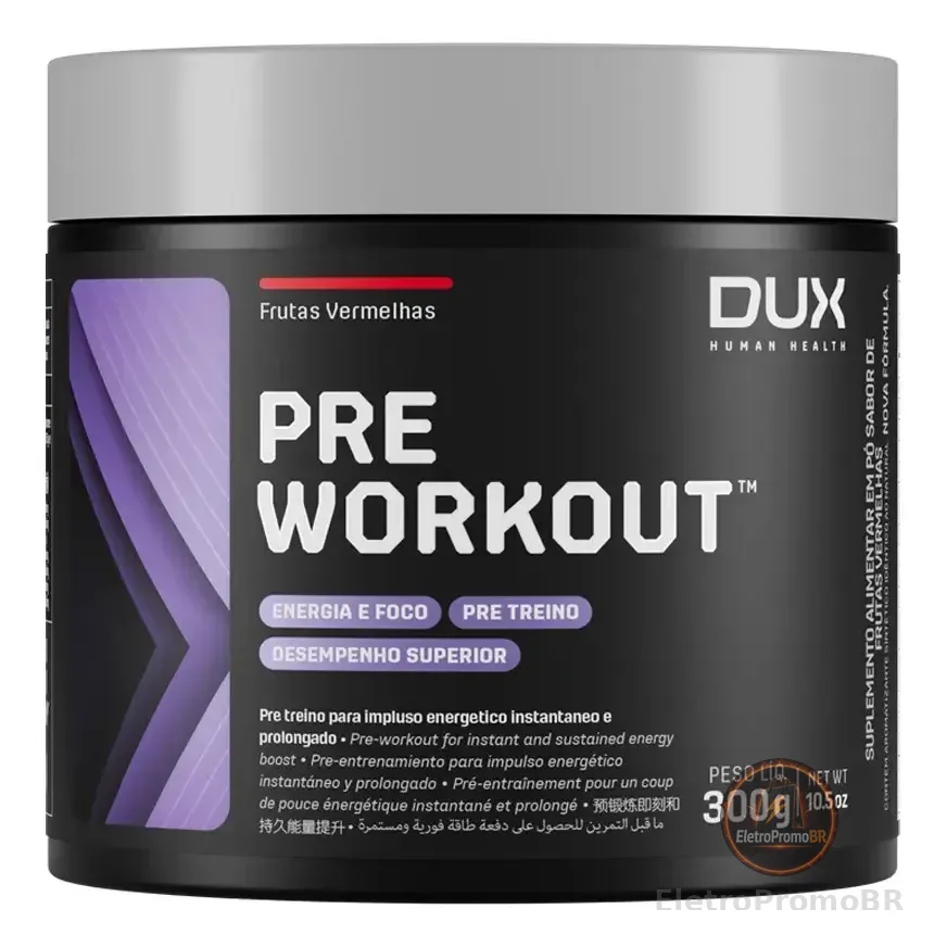 Pré Treino - Pre Workout Dux Nutrition 300g Sabor Maçã Verde