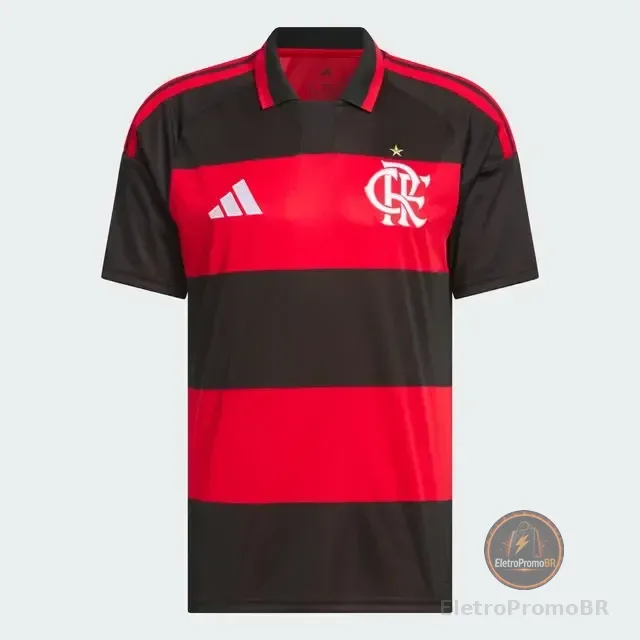 Camisa Do Flamengo Masculina I Cr 26 adidas Red/black Sem Jogador G