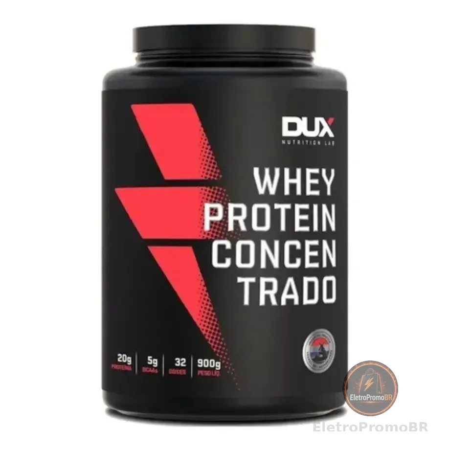 Dux Whey Protein Concentrado Sabor Cappuccino 900g