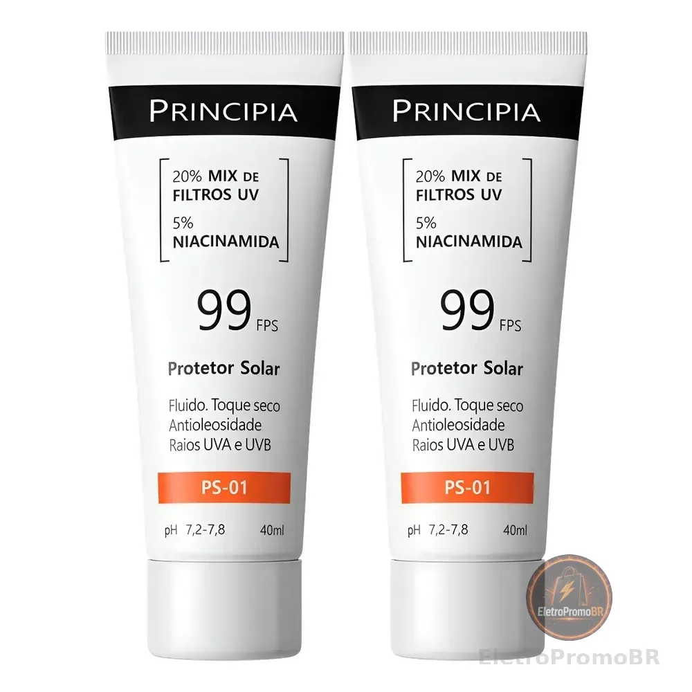 Principia Kit C/ 2 Protetor Solar Facial Ps-01 Fps 99