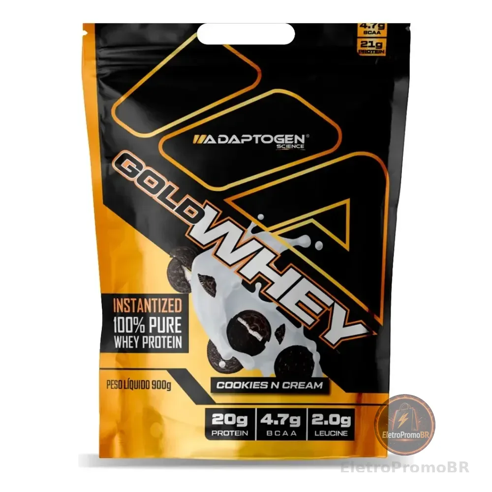 Gold Whey Adaptogen Science Proteínas Cookies E Cream Biscoitos