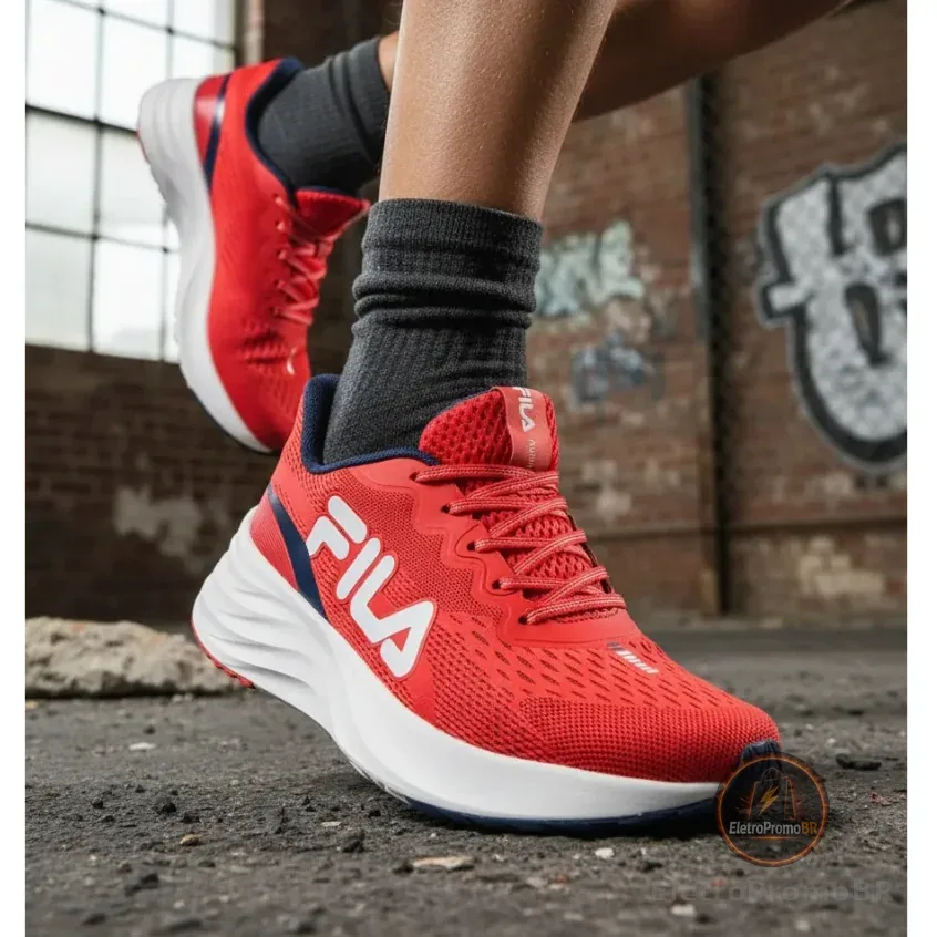 Tênis Fila Masculino Racer Comet 2 Esportivo Confortável Corrida Treino Original