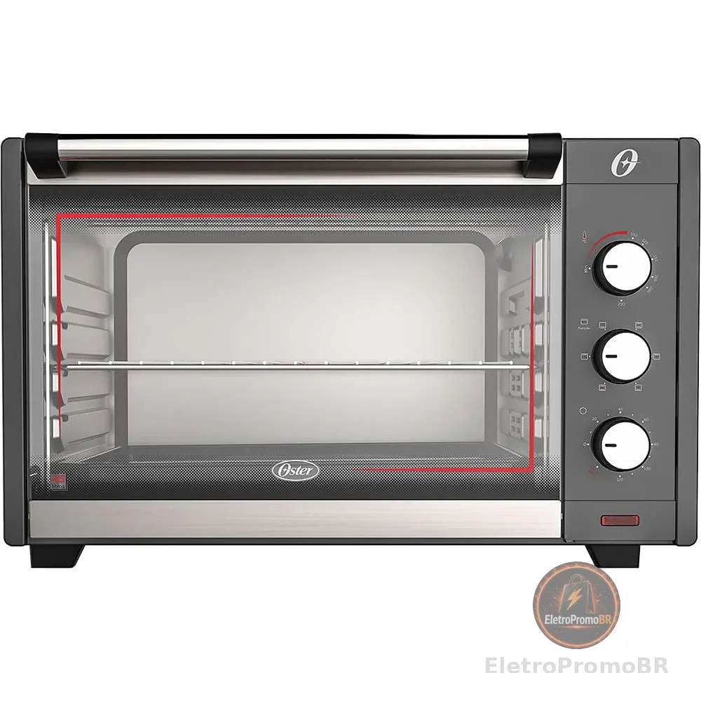 Forno Elétrico Oster, 45L, 220V, Grafite, 2000W, OFOR455