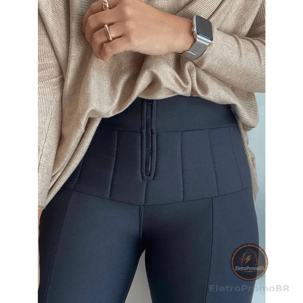 Calça Lipo Tecido Suplex Power Modeladora feminina legging