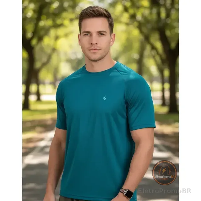Camiseta Básica Lupo Confortável Masculina Dry Fit Academia