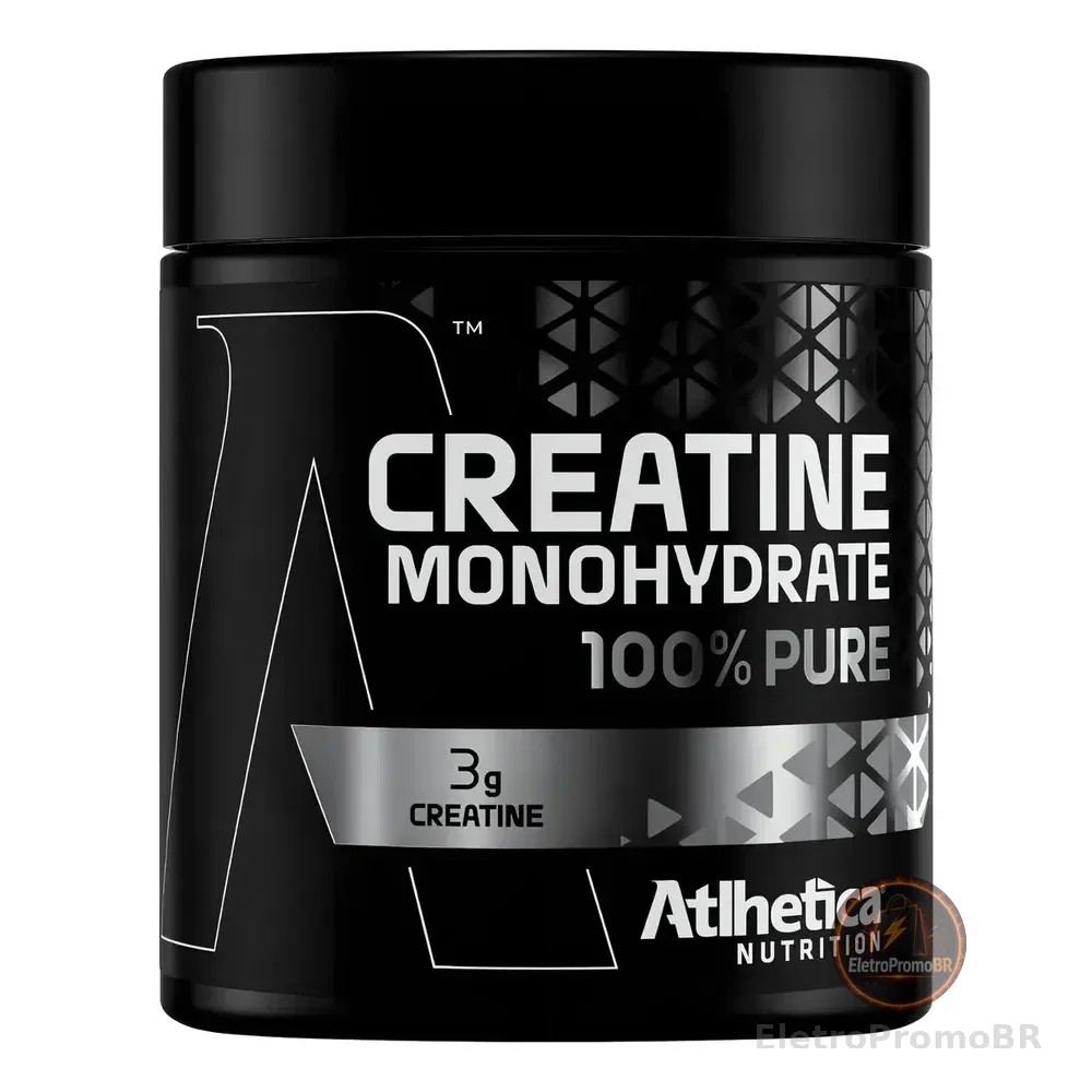 Creatina Monohidratada Pura Atlhetica Nutrition Em Pó De 300g Sem Sabor