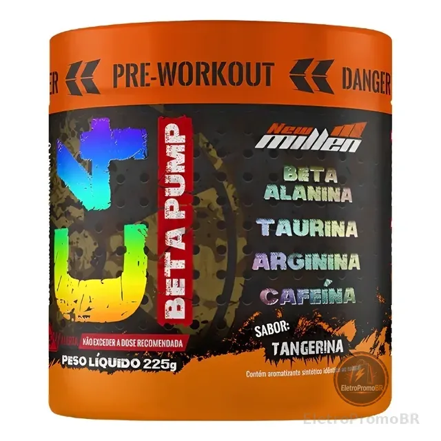 Pré Treino C4 Beta Pump 225g New Millen Eleito 4x Melhor Br