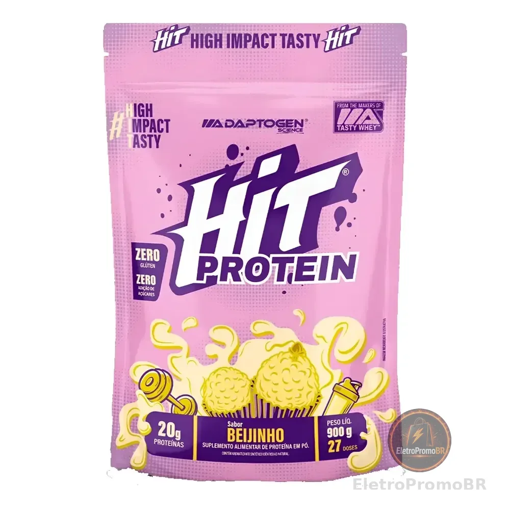 Hit Protein Suplemento Alimentar 900g - Adaptogen Science Sabor Beijinho